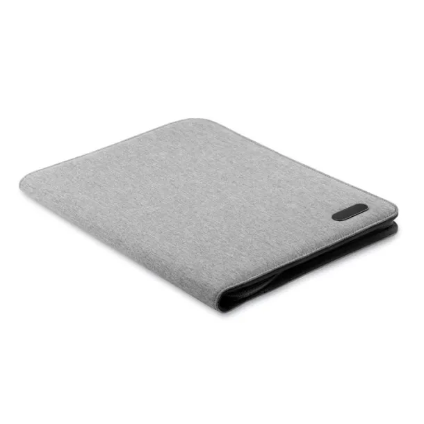 NOTES FOLDER A4 zip portfolio in polyester Grey