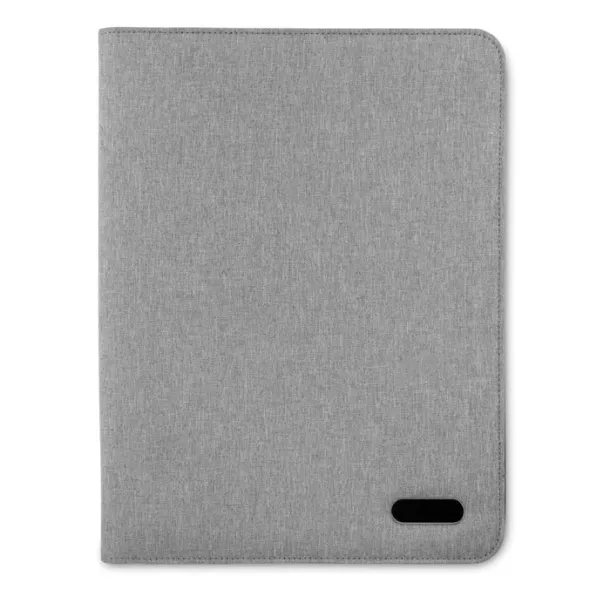 NOTES FOLDER A4 zip portfolio in polyester Grey