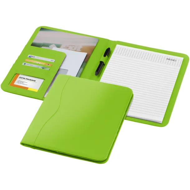 Ebony A4 portfolio - Unbranded Apple Green