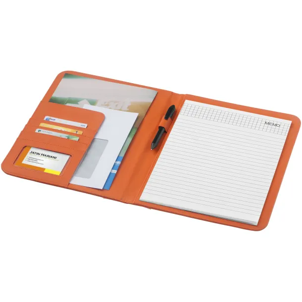 Ebony A4 portfolio - Unbranded Orange