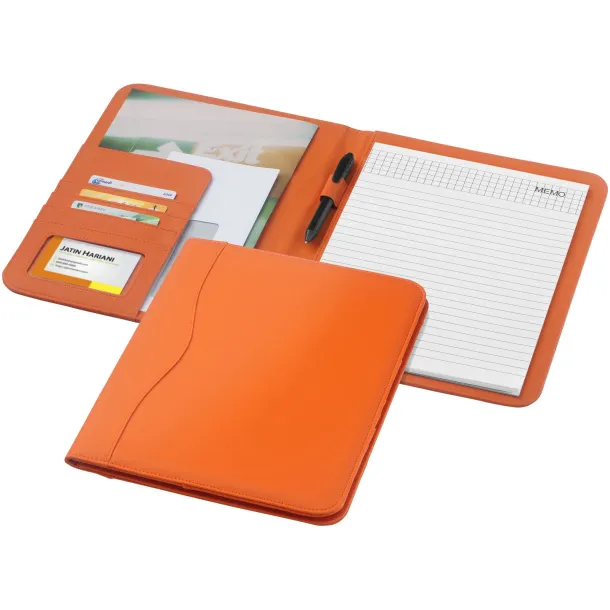 Ebony A4 portfolio - Unbranded Orange