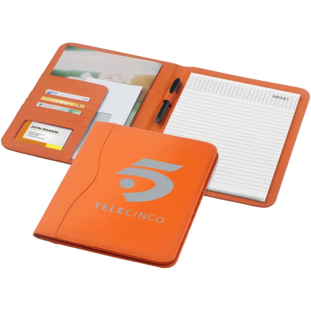 Ebony A4 portfolio - Unbranded Orange