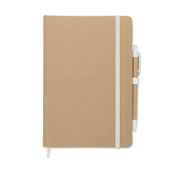 CARATIL A5 notebook in recycled carton White