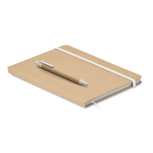 CARATIL A5 notebook in recycled carton White