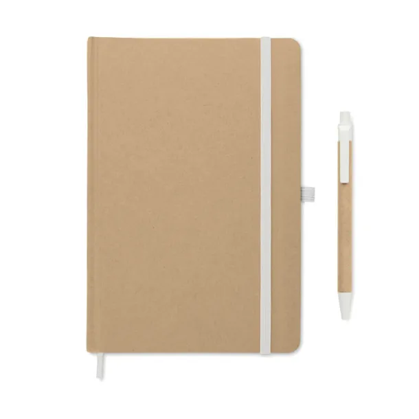 CARATIL A5 notebook in recycled carton White