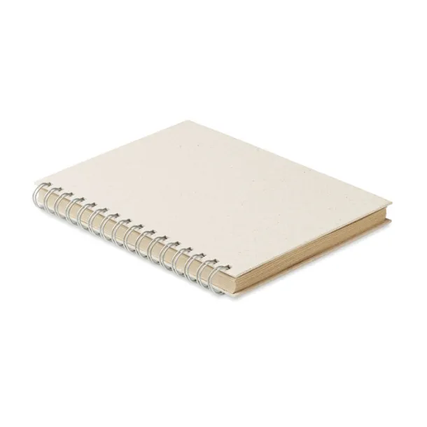 GRASS BOOK A5 grass notebook 80 lined Beige