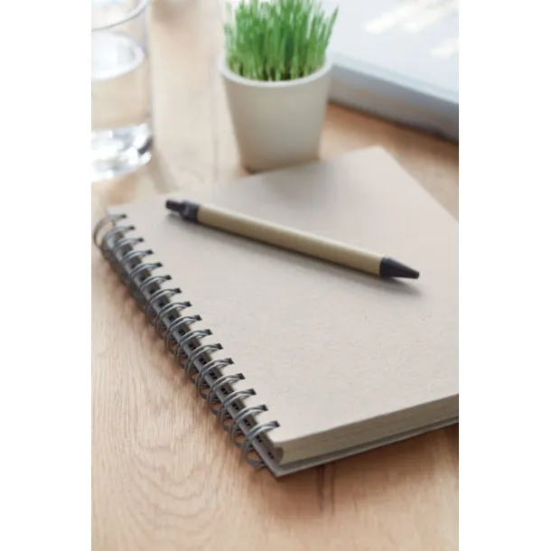 GRASS BOOK A5 grass notebook 80 lined Beige