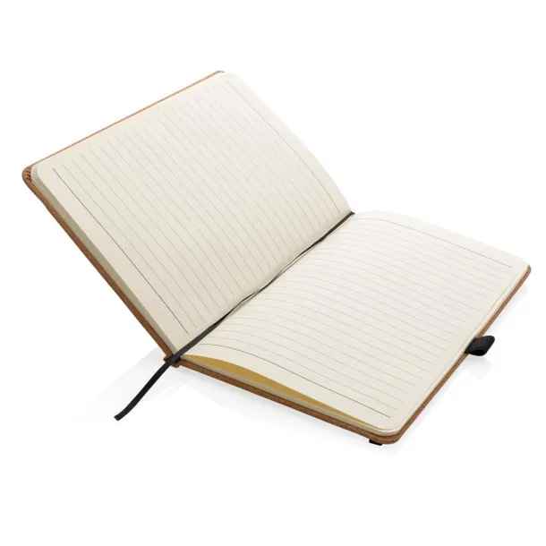  Cork hardcover notebook A5 - XD Collection Brown 