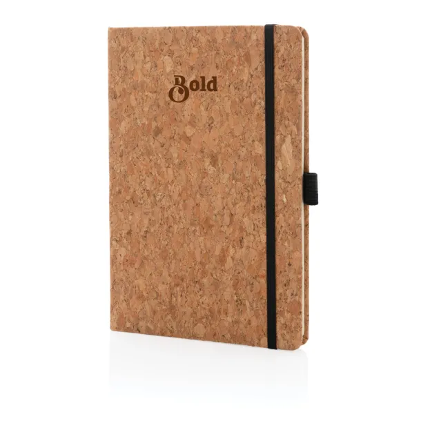  Cork hardcover notebook A5 - XD Collection Brown 