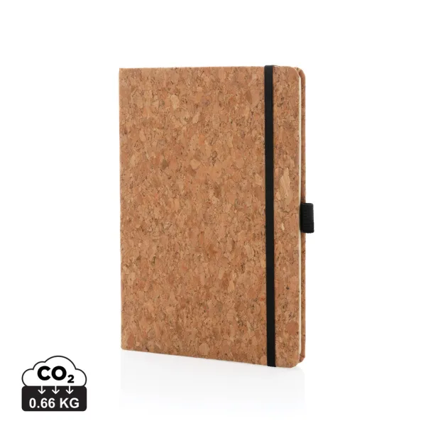  Cork hardcover notebook A5 - XD Collection Brown 