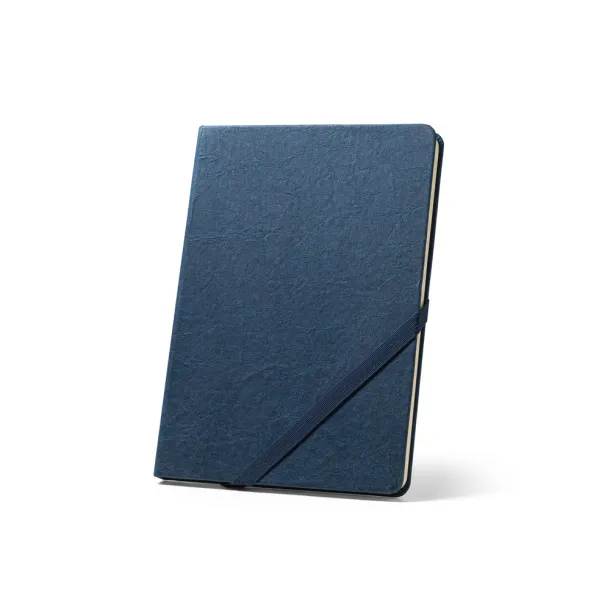 HUXLEY A5 notebook with lined pages FSC™ ivory colour Blue