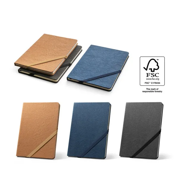 HUXLEY A5 notebook with lined pages FSC™ ivory colour