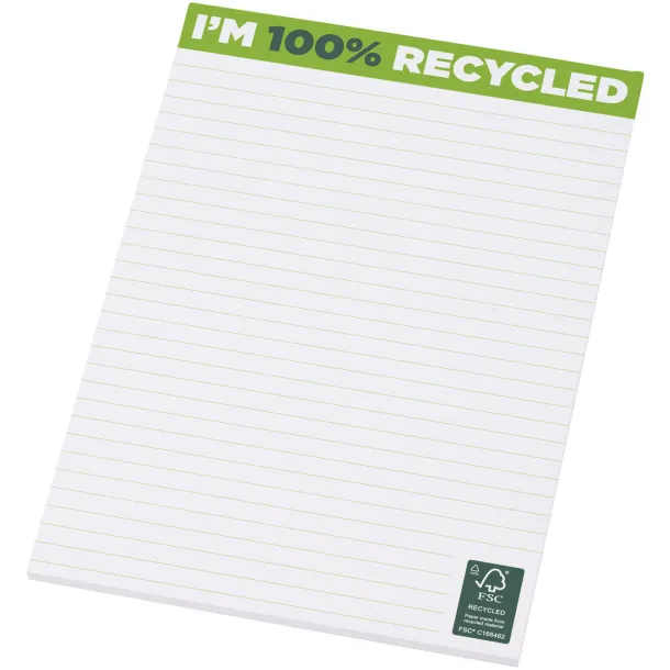 Desk-Mate® A5 recycled notepad - Unbranded White