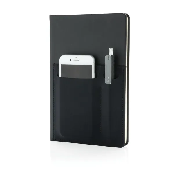  Deluxe notes s džepovima, A5 - XD Collection Crna