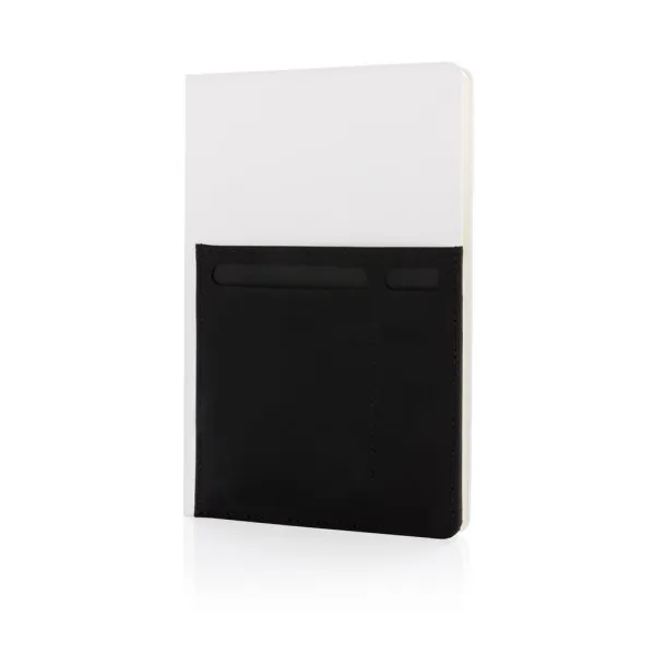  A5 Deluxe notebook with smart pockets - XD Collection White 