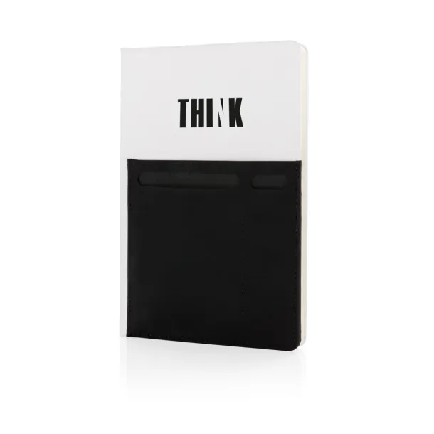  A5 Deluxe notebook with smart pockets - XD Collection White 