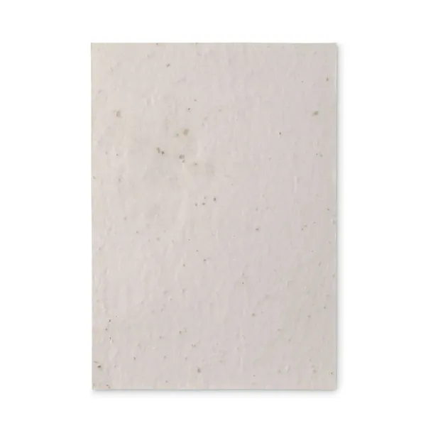 ASIDE A5 wildflower seed paper sheet White