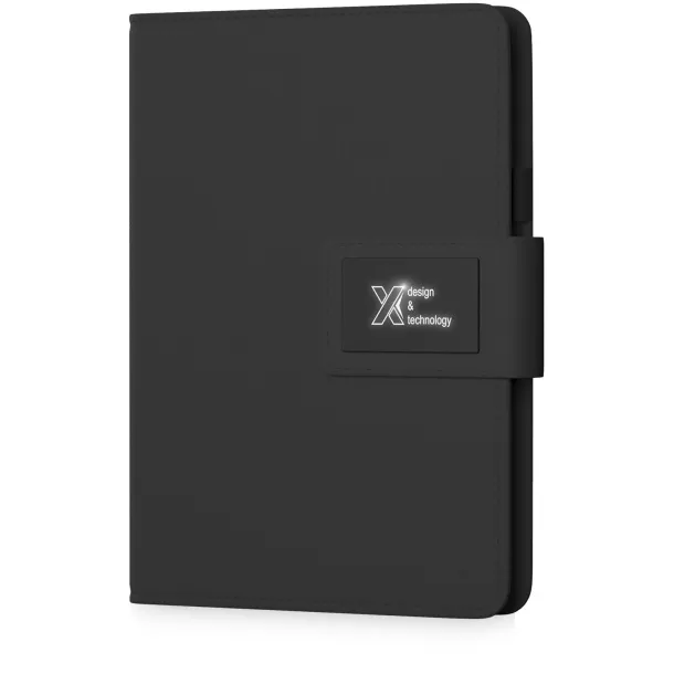 SCX.design O16 A5 light-up notebook powerbank - SCX.design Solid black