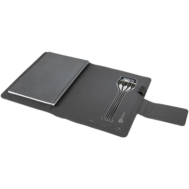 SCX.design O16 A5 light-up notebook powerbank - SCX.design Solid black