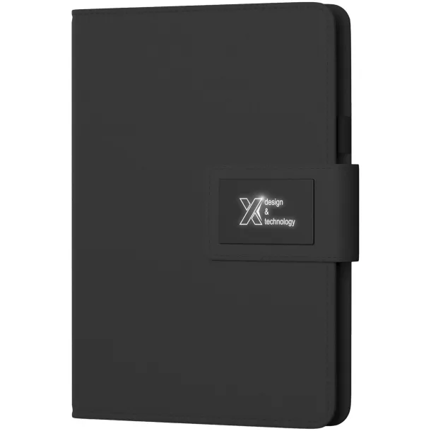 SCX.design O16 A5 light-up notebook powerbank - SCX.design Solid black