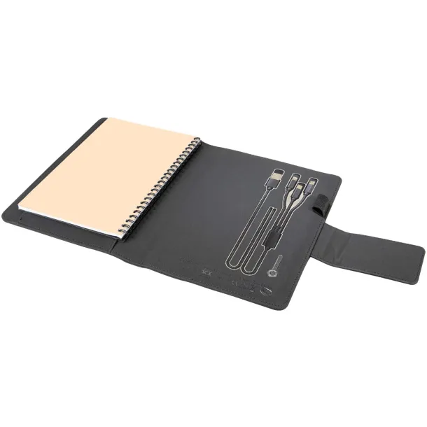 SCX.design O16 A5 light-up notebook powerbank - SCX.design Solid black