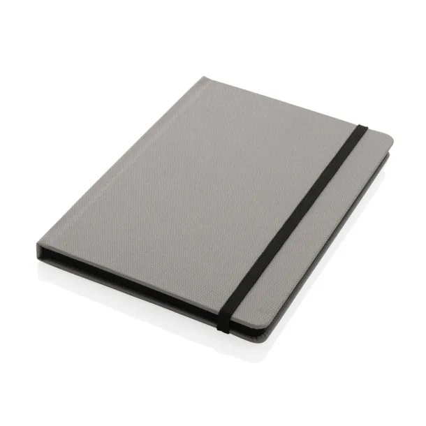  GRS certified RPET A5 notebook - XD Collection Cool Grey 7 Black