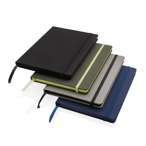  GRS certified RPET A5 notebook - XD Collection grey, black Black