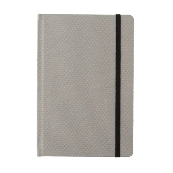  GRS certified RPET A5 notebook - XD Collection Cool Grey 7 Black