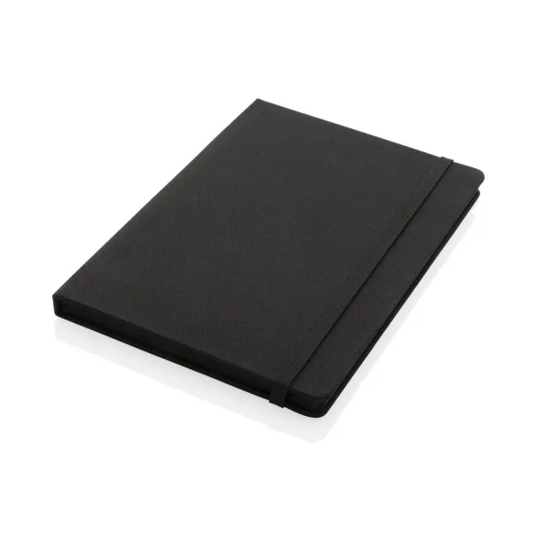  GRS certified RPET A5 notebook - XD Collection Black Black