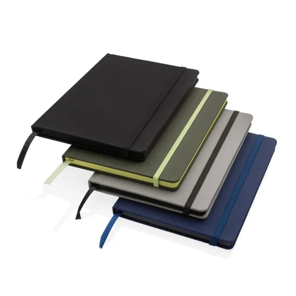  GRS certified RPET A5 notebook - XD Collection Black Black