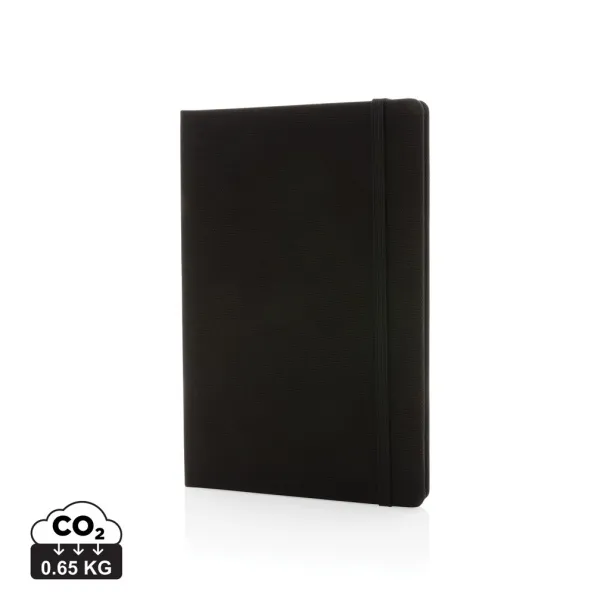  GRS certified RPET A5 notebook - XD Collection Black Black