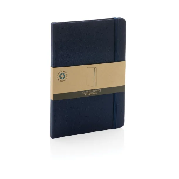  GRS certified RPET A5 notebook - XD Collection Navy Blue Navy Blue