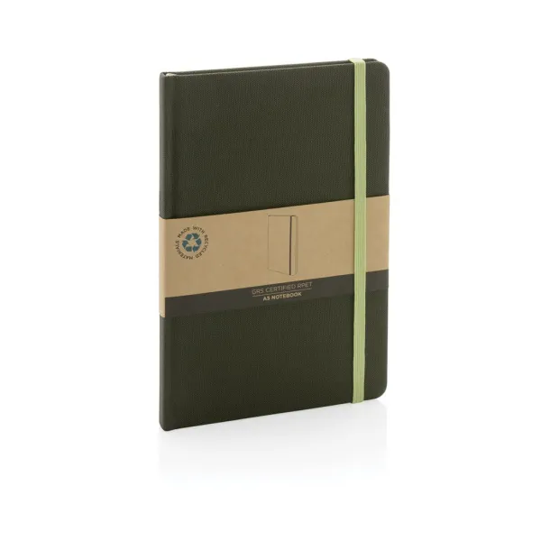  GRS certified RPET A5 notebook - XD Collection Green 579