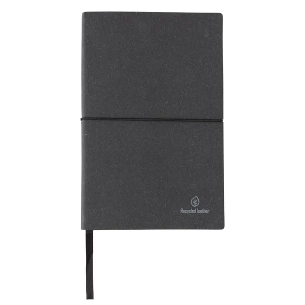  A5 recycled leather notebook - XD Collection Grey 