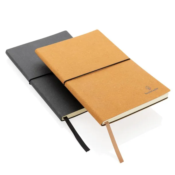  A5 recycled leather notebook - XD Collection Grey 