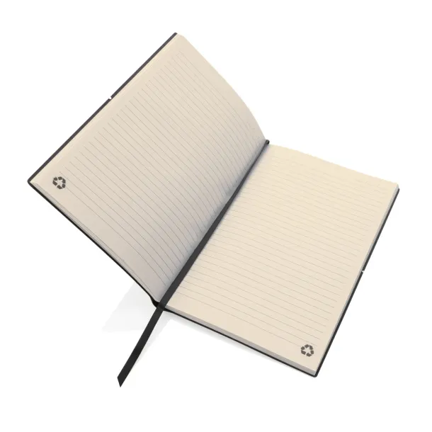  A5 recycled leather notebook - XD Collection Grey 