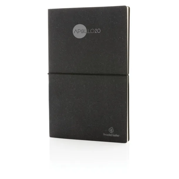  A5 recycled leather notebook - XD Collection Grey 