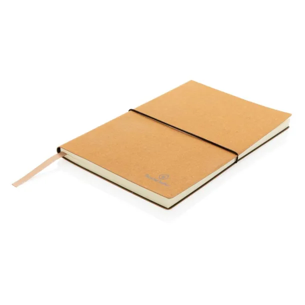  A5 recycled leather notebook - XD Collection Brown 