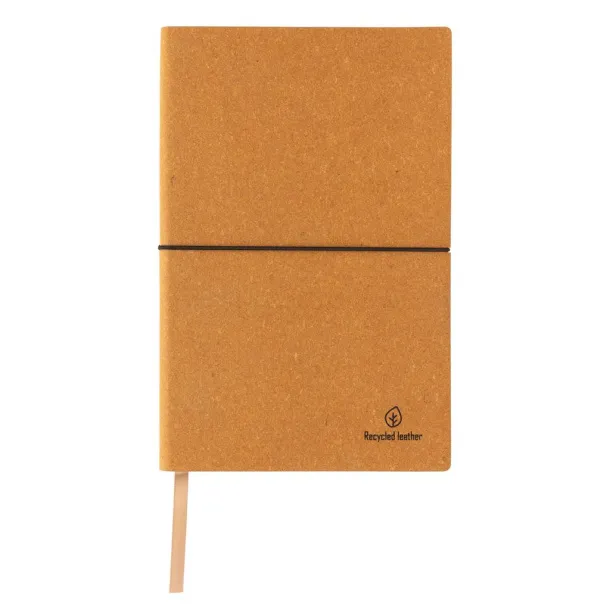  A5 recycled leather notebook - XD Collection Brown 