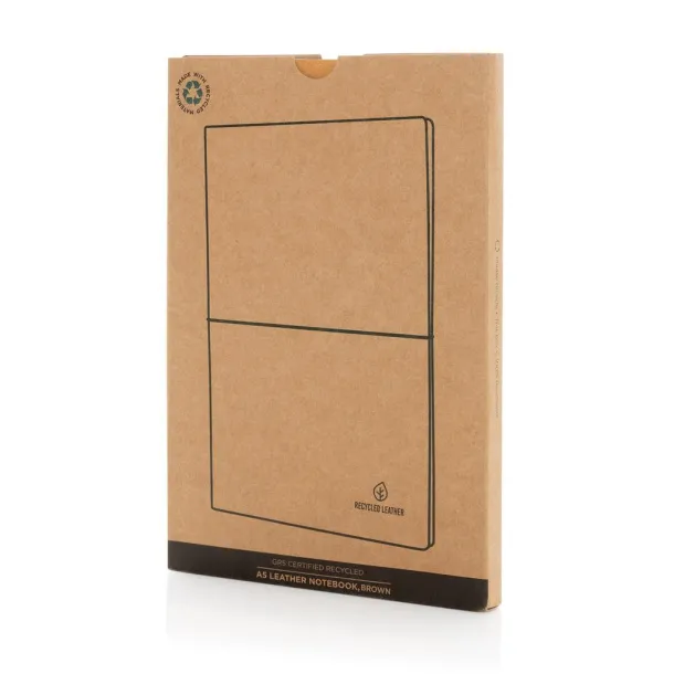  Notes od reciklirane kože, A5 - XD Collection Smeđa