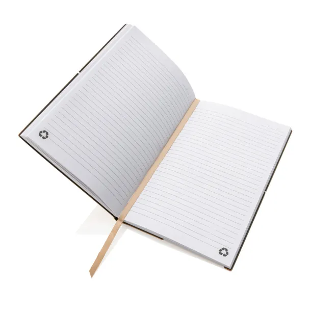  A5 recycled leather notebook - XD Collection Brown 