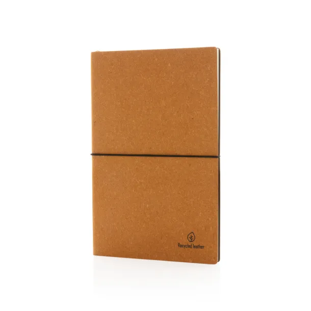  A5 recycled leather notebook - XD Collection Brown 