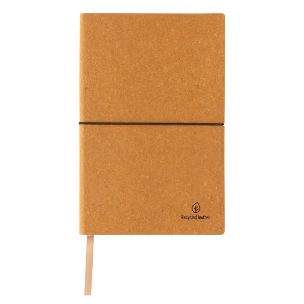  A5 recycled leather notebook - XD Collection Brown 