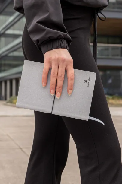  Notes od reciklirane kože, A5 - XD Collection light grey