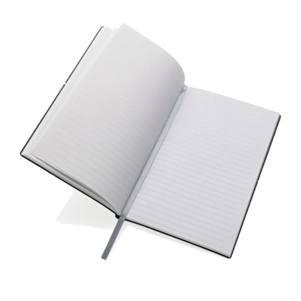  A5 recycled leather notebook - XD Collection light grey 