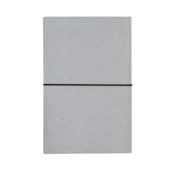  A5 recycled leather notebook - XD Collection light grey 