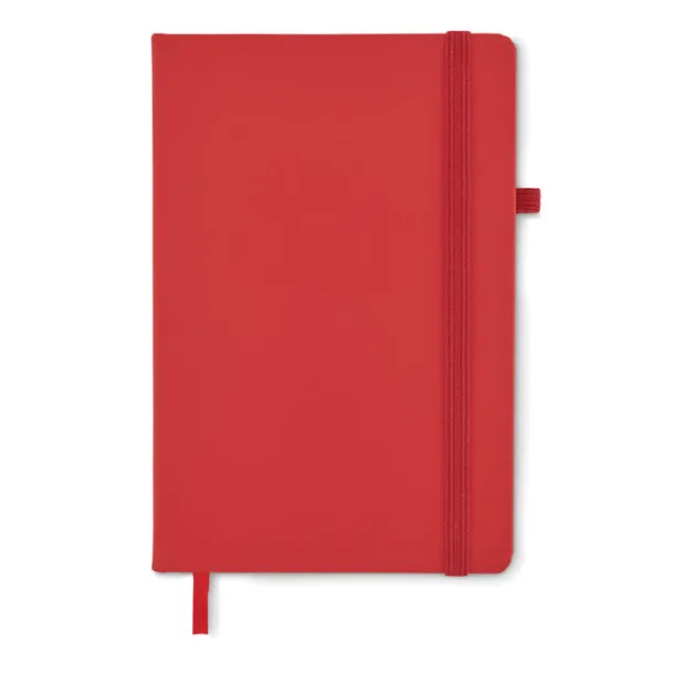 ARPU Recycled PU A5 lined notebook Red