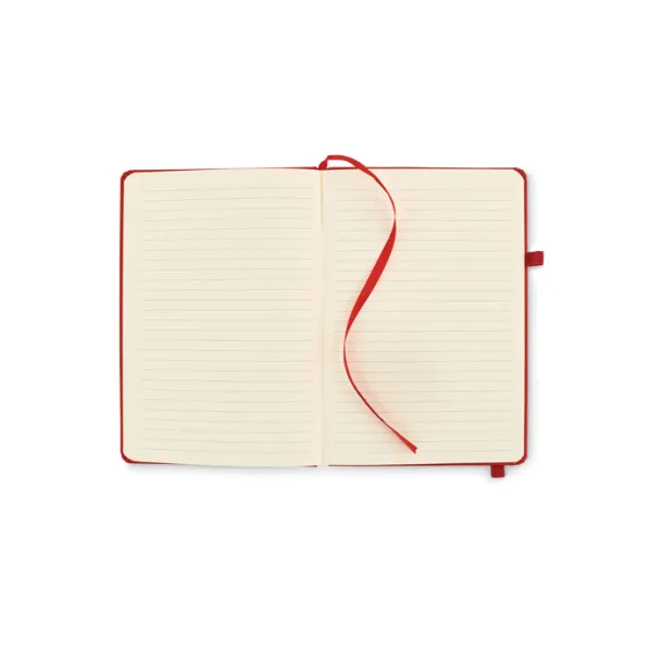 ARPU Recycled PU A5 lined notebook Red