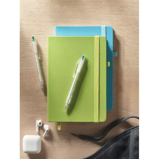 ARPU Recycled PU A5 lined notebook Lime