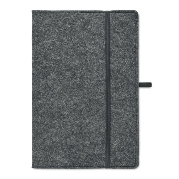 FELTBOOK A5 notebook RPET felt stone grey